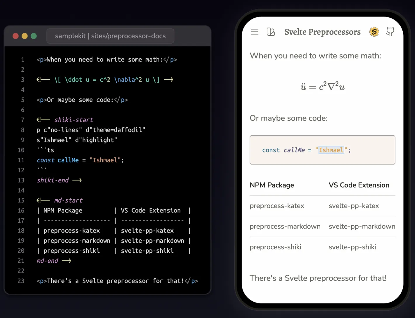 preprocessor family example