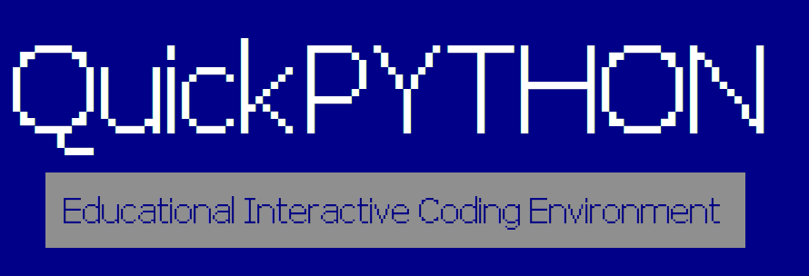 QuickPYTHON - Educational Interactive Coding Environment