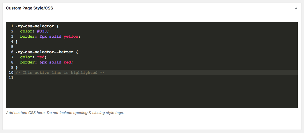 CMB2 Syntax Highlighting screenshot