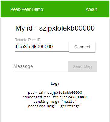 Peer to Peer demo