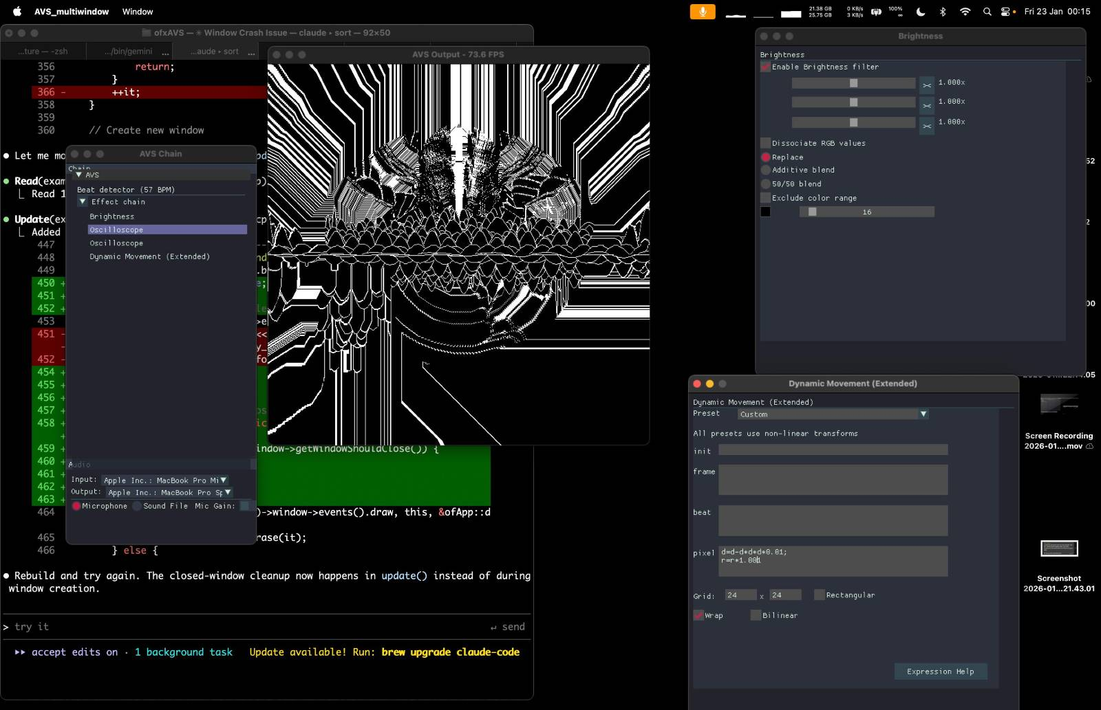 ofxAVS multiWindow