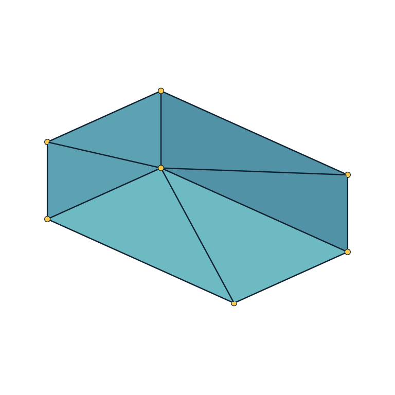 Cuboid with visible faces, edges, and vertices