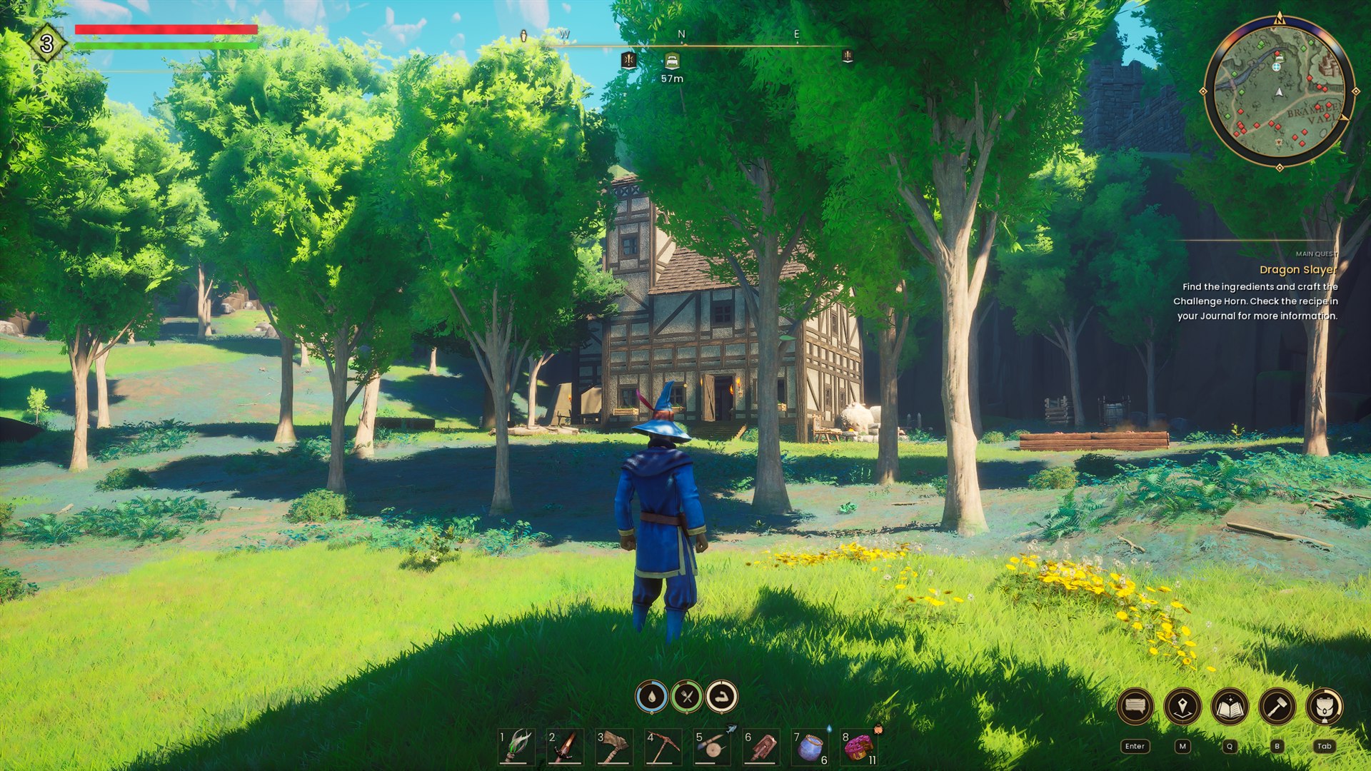 Rune UI on a sunny day