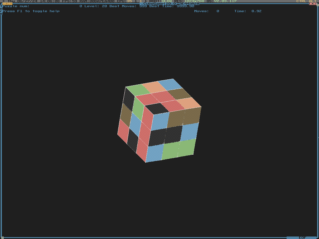 GitHub - tinkeros/cube: A Rubik's cube clone for TOS