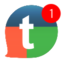Tinode iOS icon with a pill counter