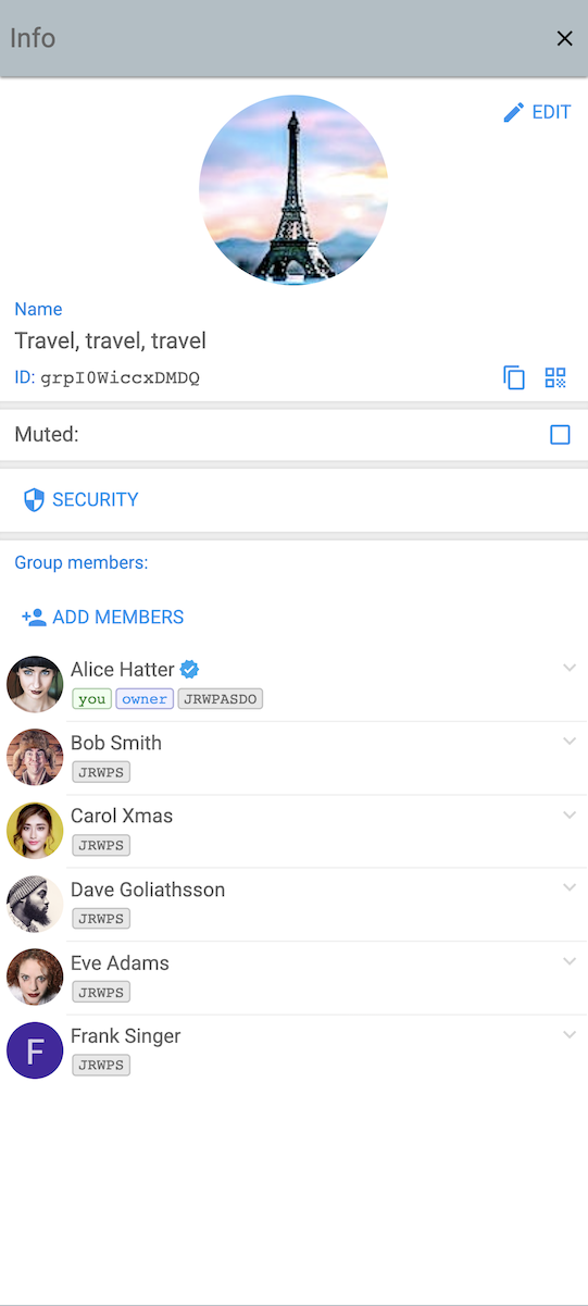 Mobile web: topic info