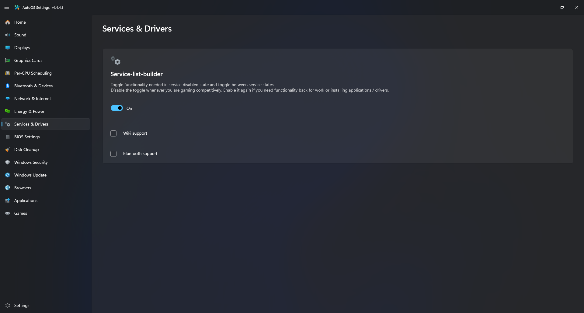 Services & Drivers
