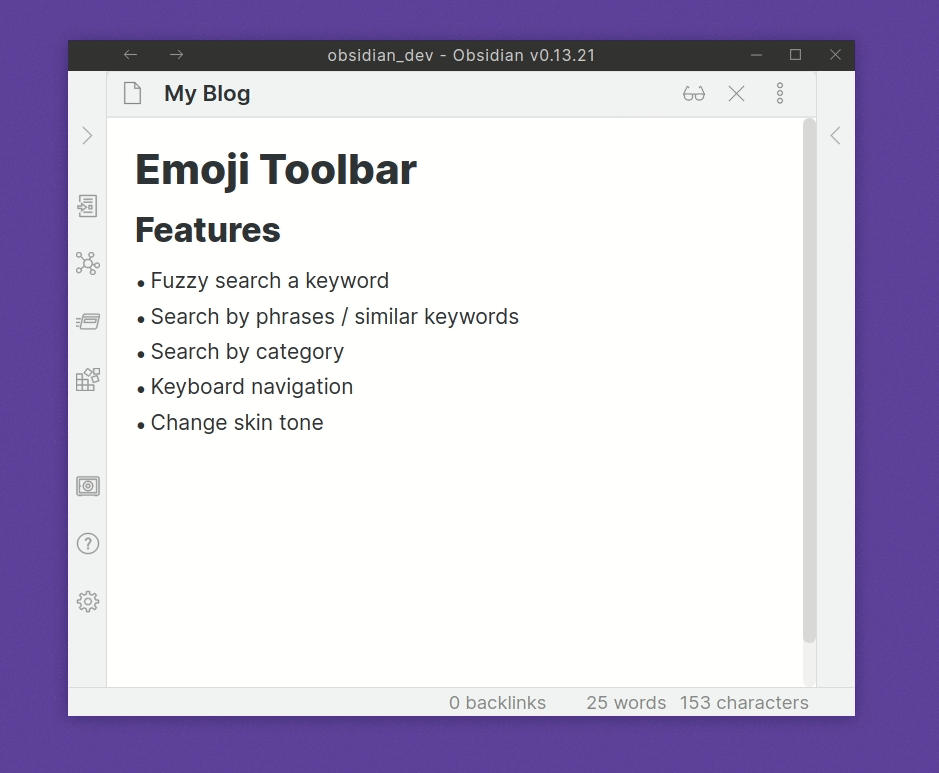 Tutu Emoji Toolbar Plugin