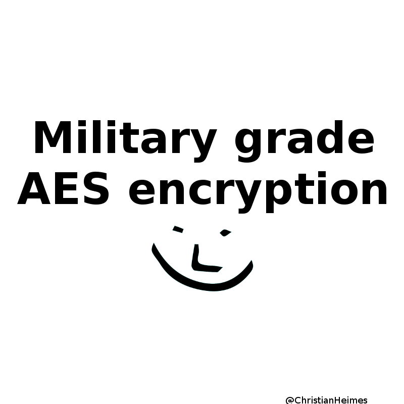 AES encryption added and removed here