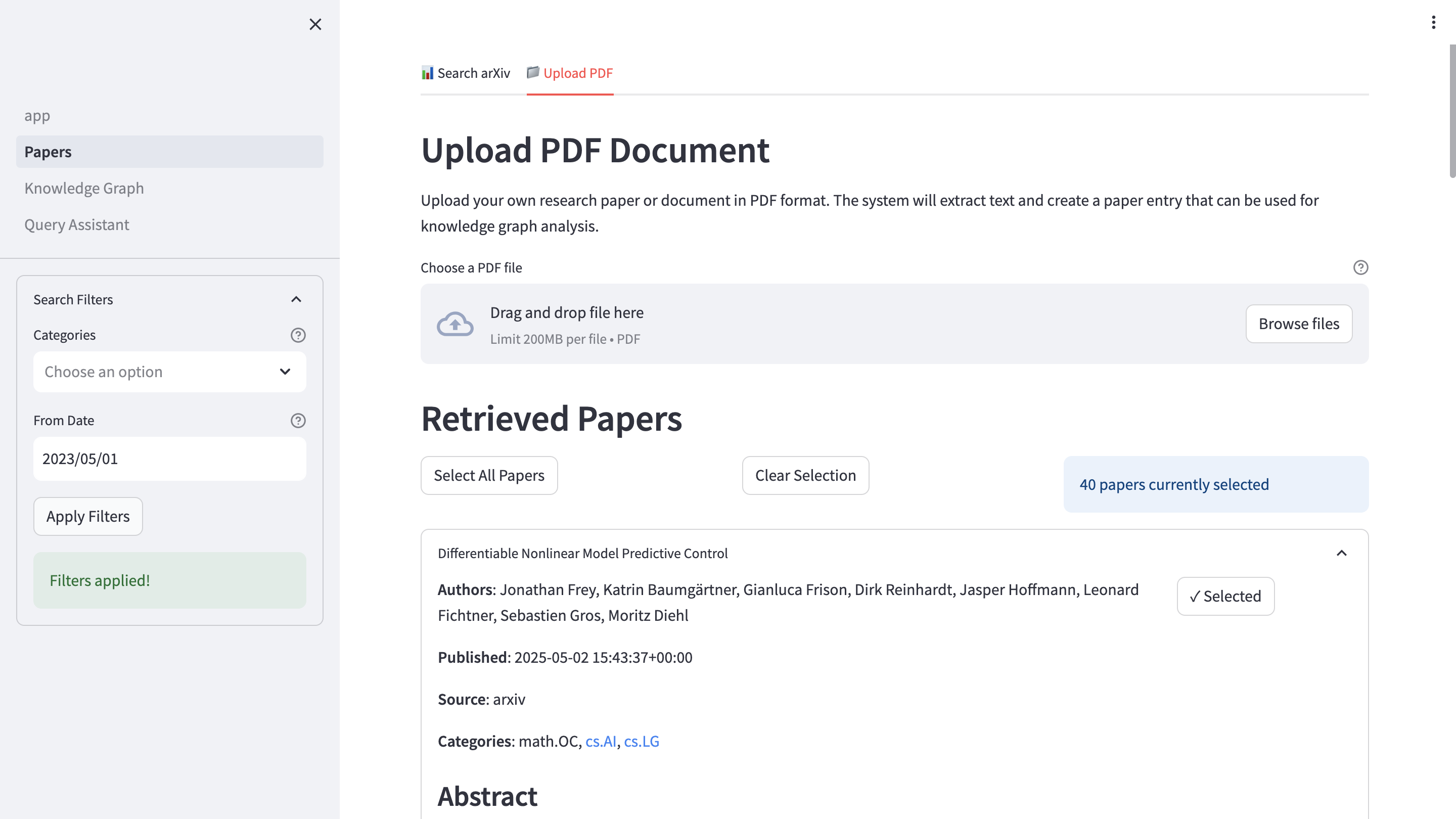 Upload Paper