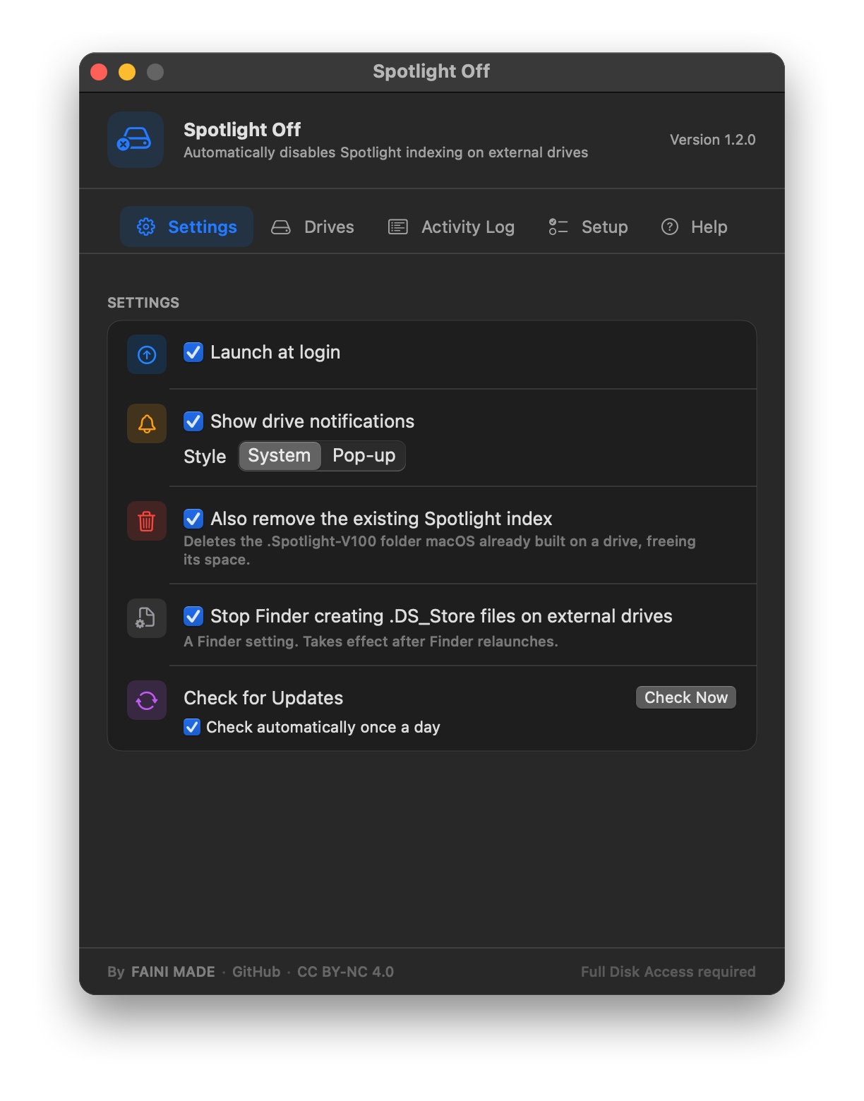 Spotlight Off Screenshot