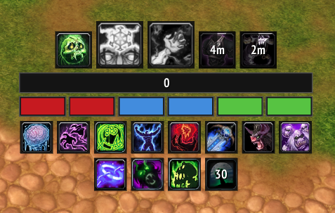 Death Knight runes and runic power tracked by Tracker