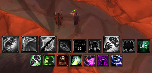 Tracker cooldown row with proc glow