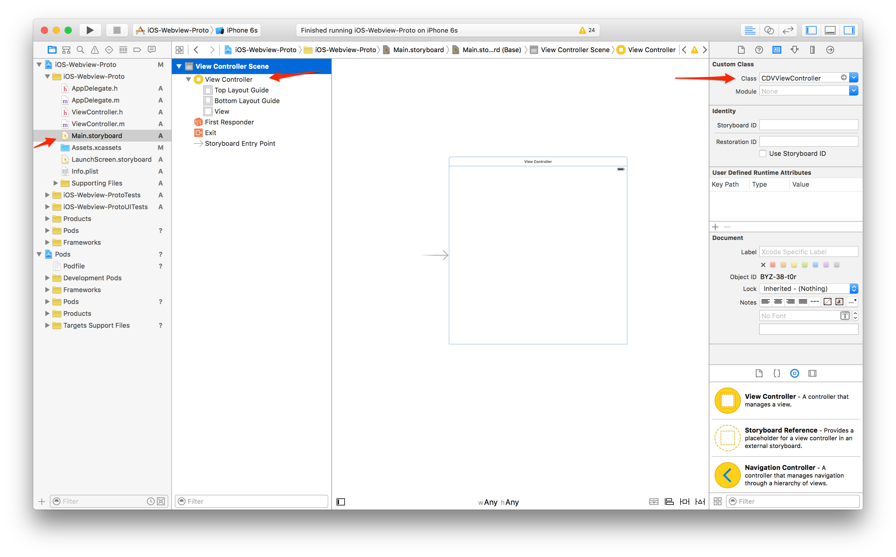 Create Single View Project