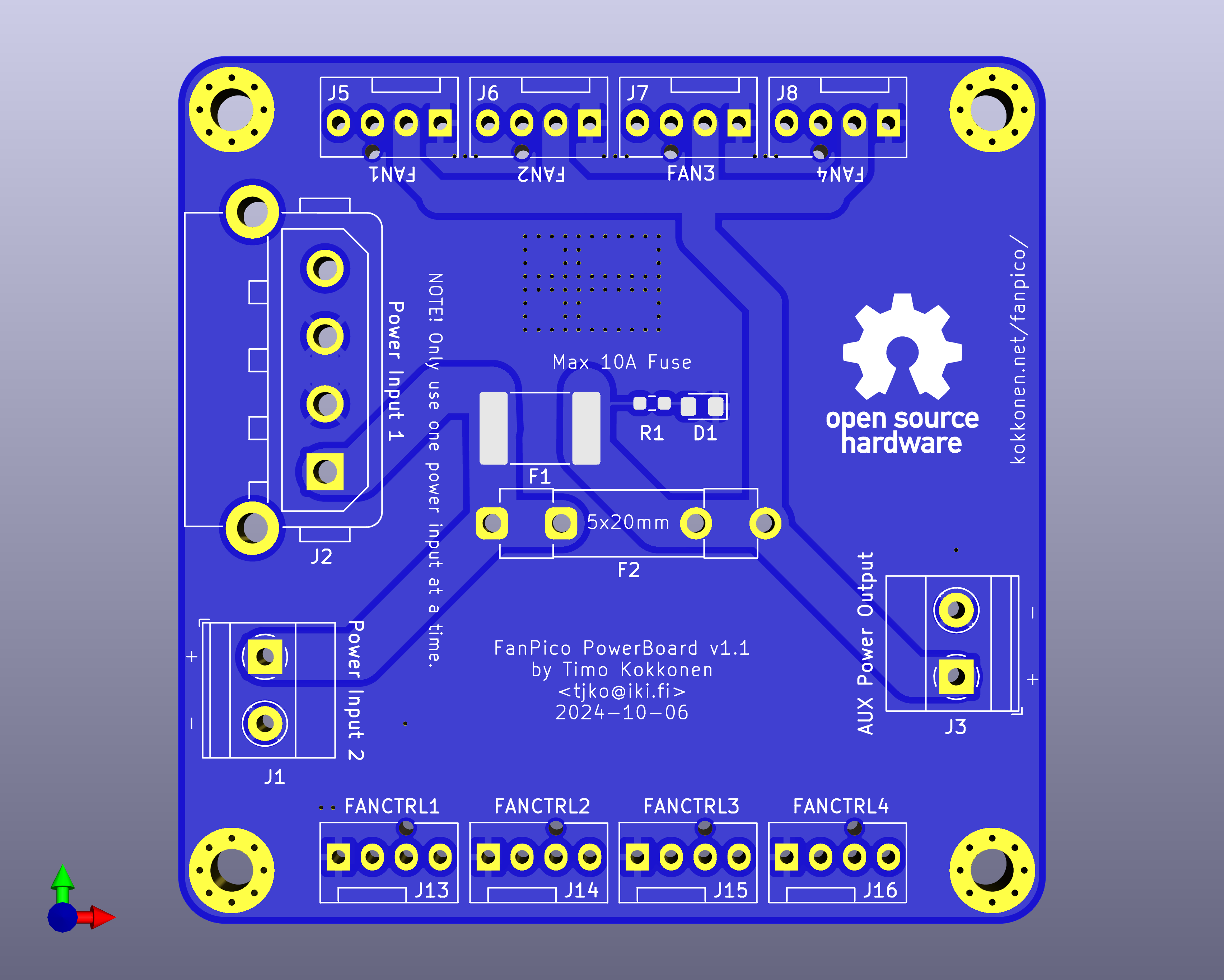 Fanpico powerboard, from the project README