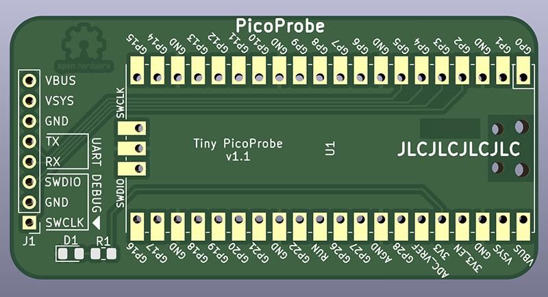 Tiny PicoProbe PCB