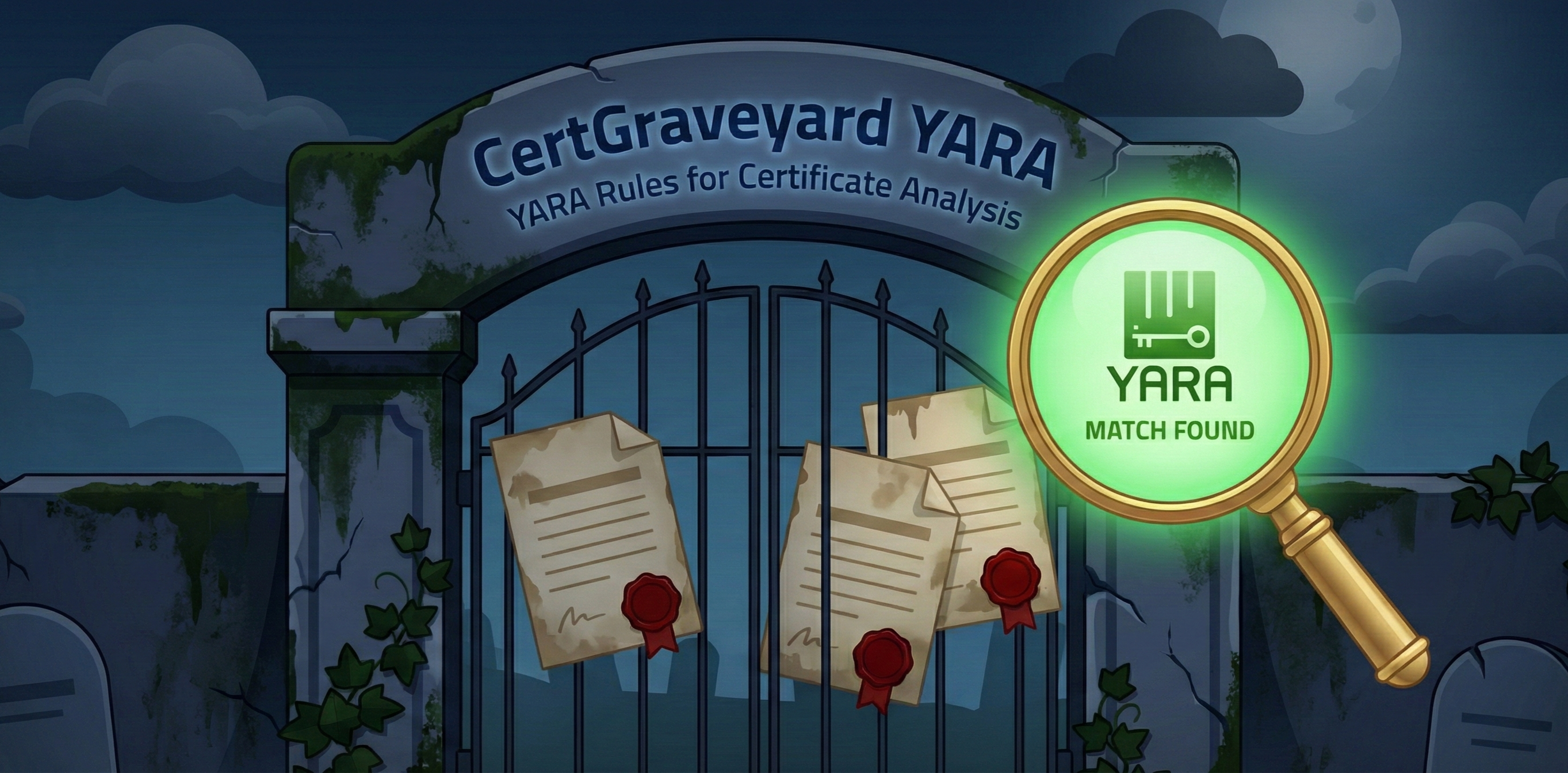 CertGraveyard YARA - YARA Rules for Certificate Analysis