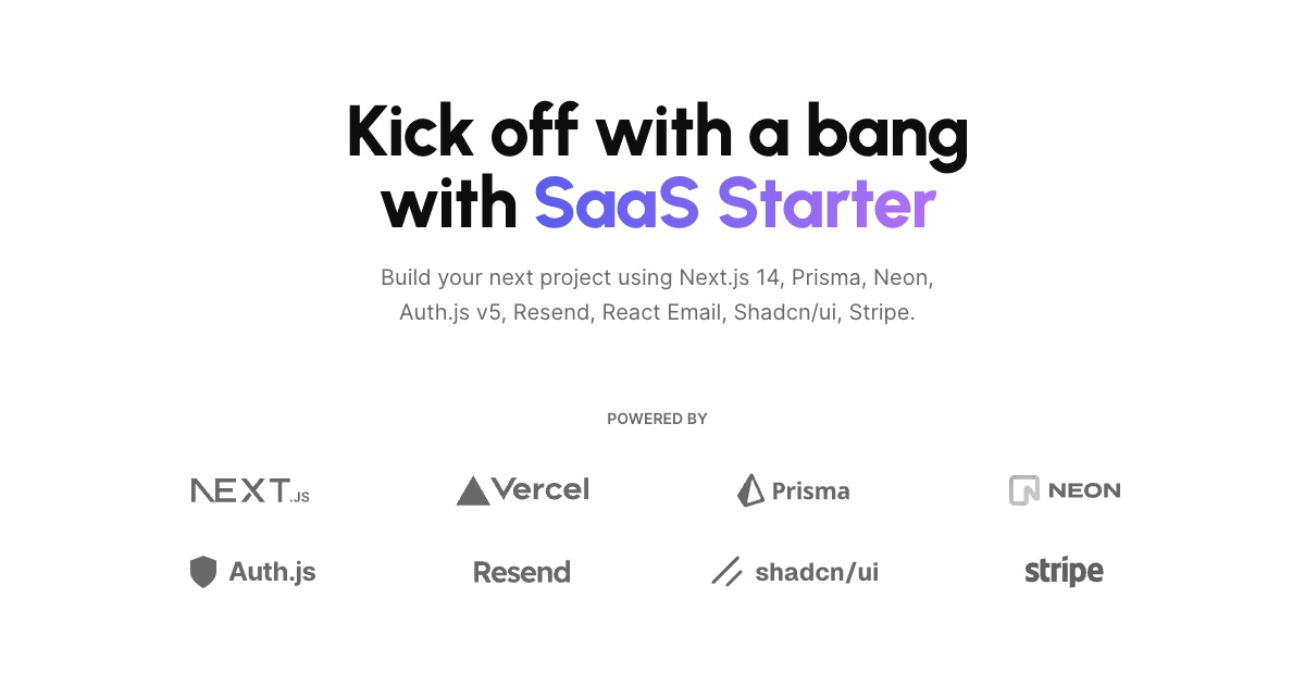 SaaS Starter