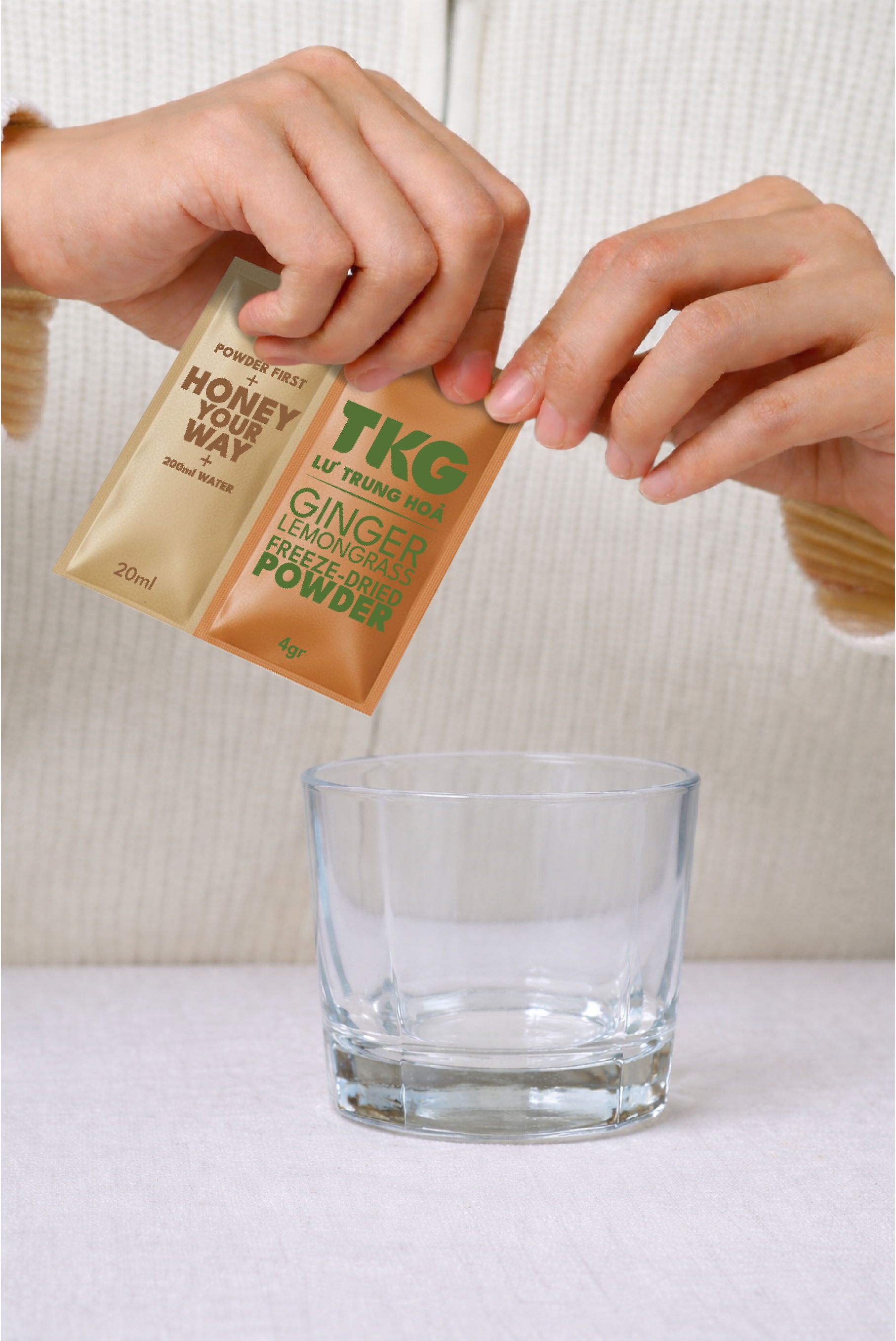 Step 1 — Open the TKG Naula sachet