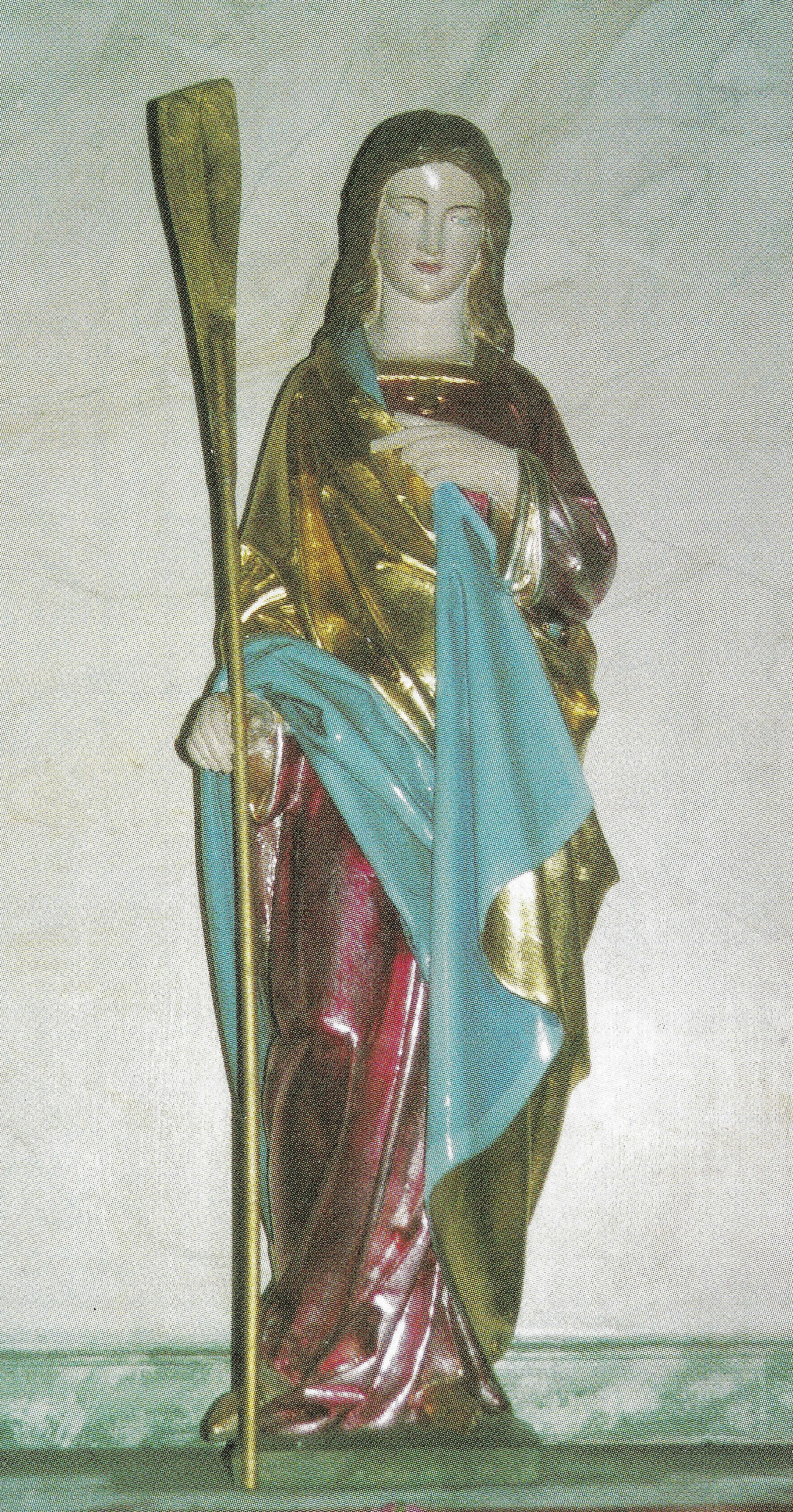 Statue polychrome de Sainte Libaire