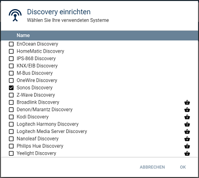 Discovery aktivieren