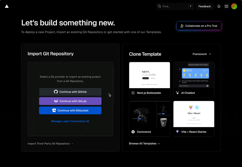 Link Vercel to Demo Webshop
