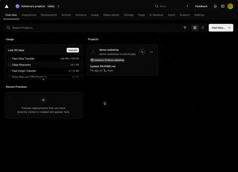 Disable Vercel Toolbar