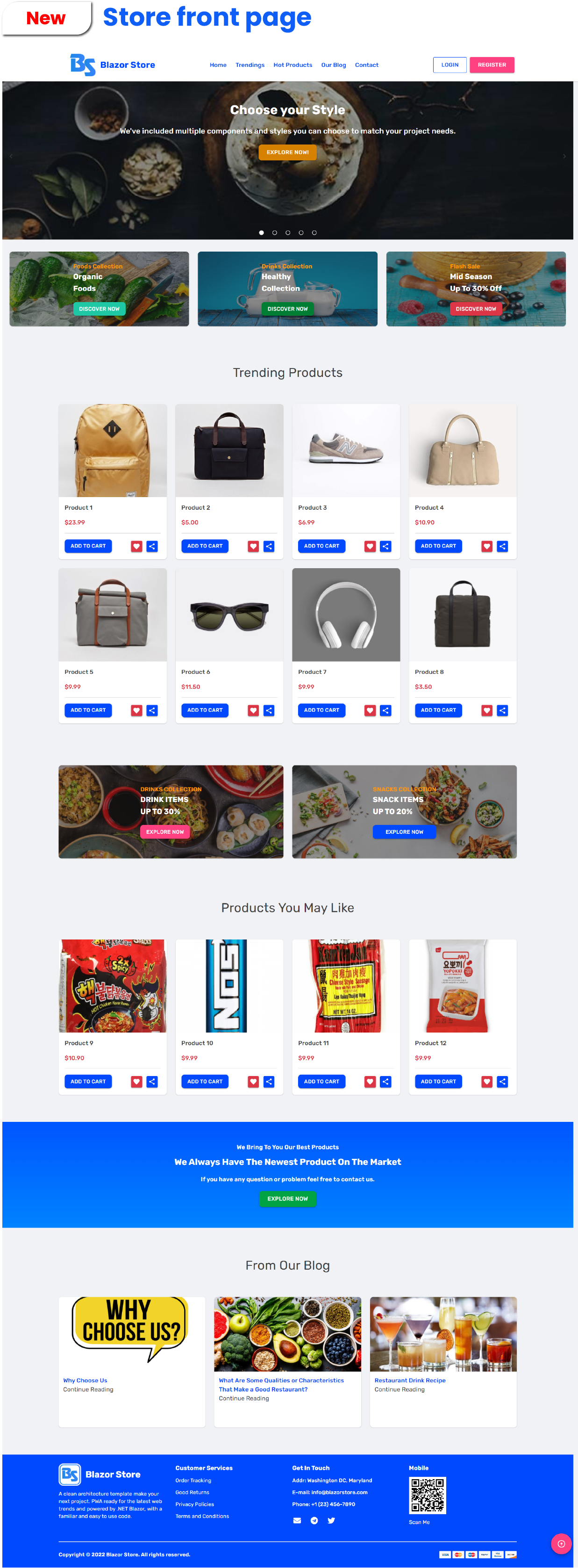 BlazorStore Pro - Mobile PWA and web templates with multi-tenancy and multi-databases - 4