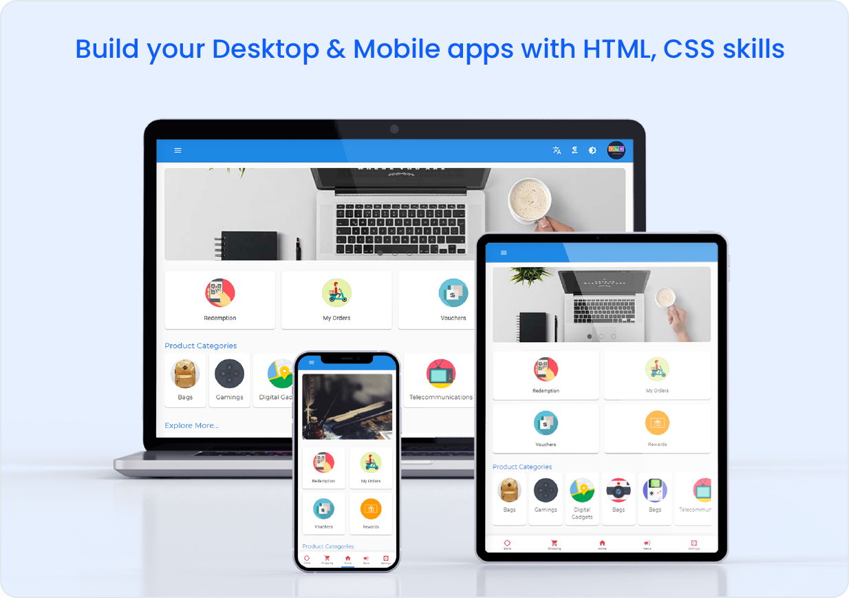 MauiStore- .Net MAUI Blazor desktop and mobile app template - 3