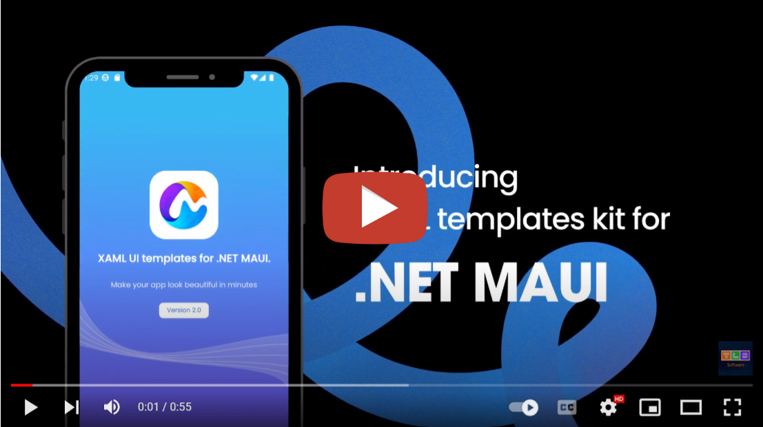 MauiKit - XAML templates for .NET MAUI Introduce Video