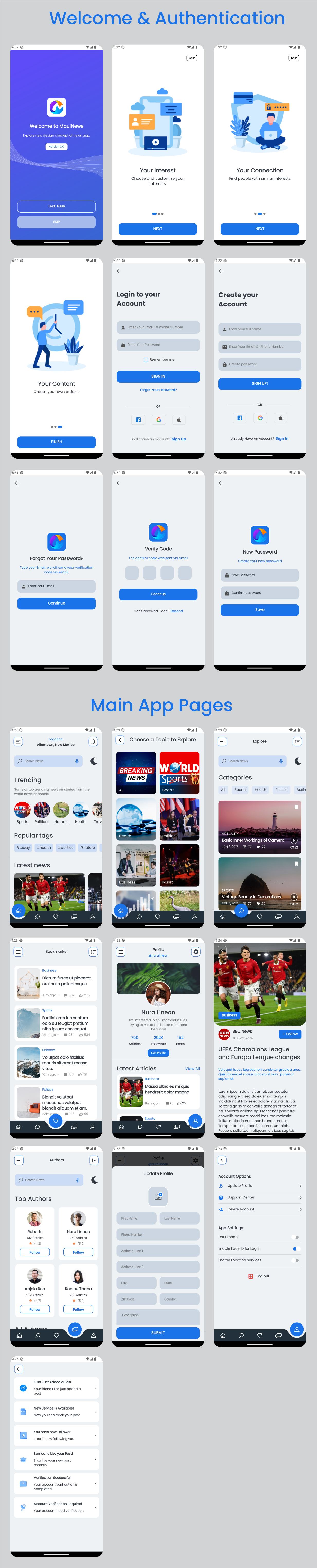 MauiNews - News and Magazine App Template for .NET MAUI - 2