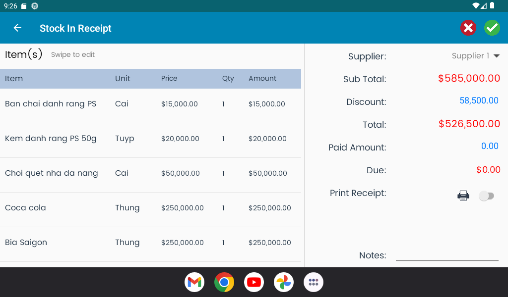 Point Of Sale Application Android + iOS (Tablet Version) - 10