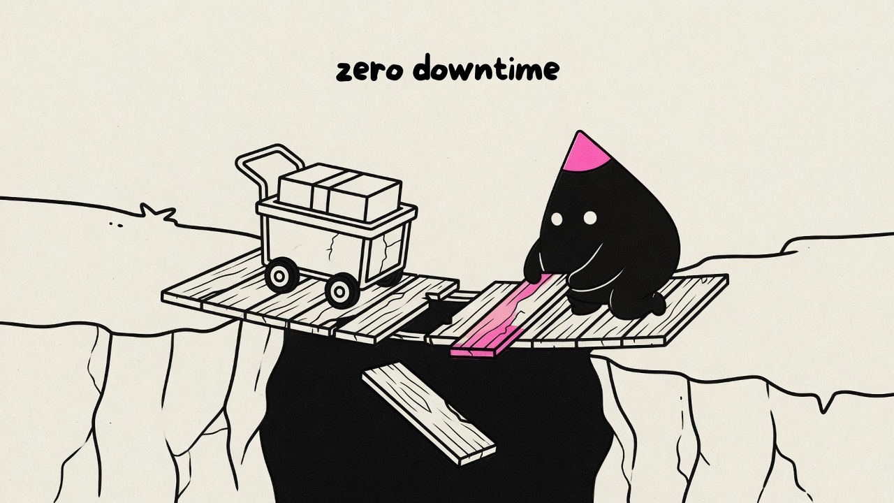 Zero downtime — rebuilding the bridge under live traffic