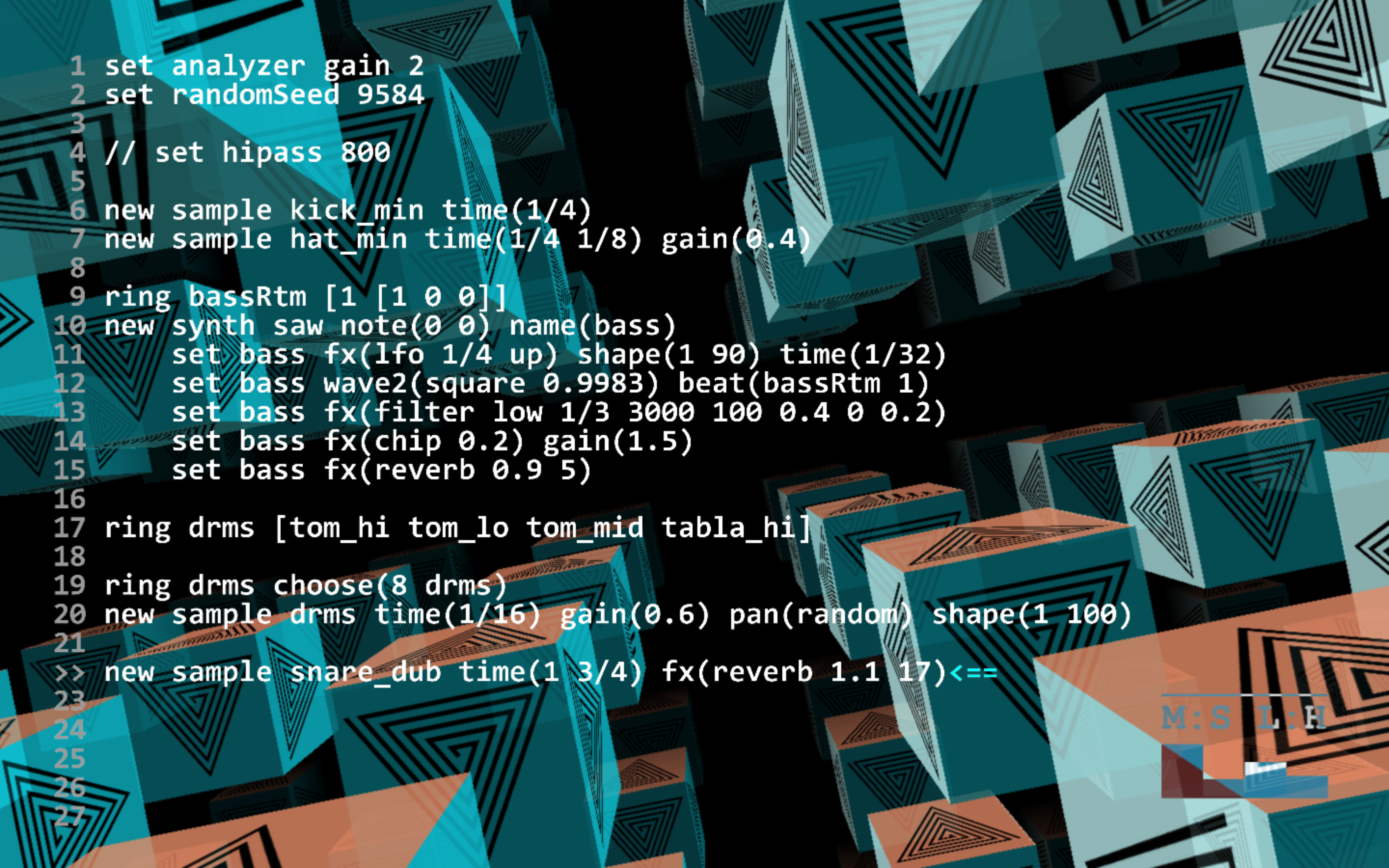 Screenshot of the Mercury environment