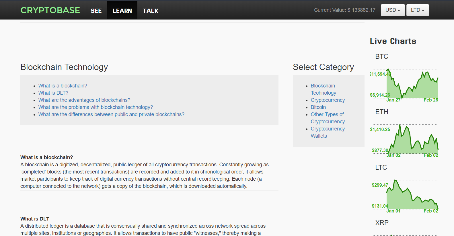 GitHub - tmiess/CryptoBase: Created with React.JS, CryptoBase is an online  crypto-community for experts and novices alike. Users can discuss latest  technologies and trends, learn the basics of blockchain, and interact with  live