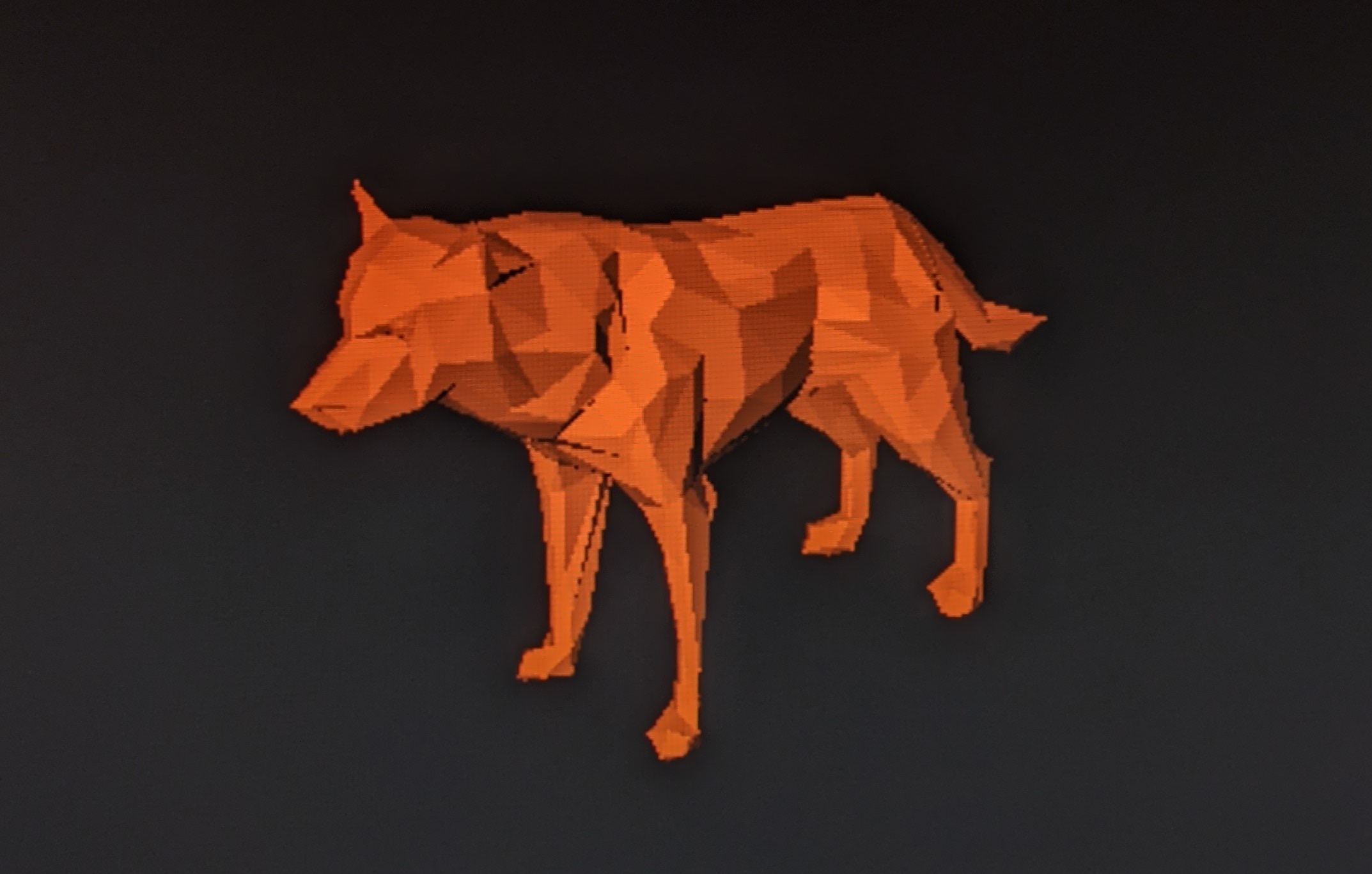 Orange wolf