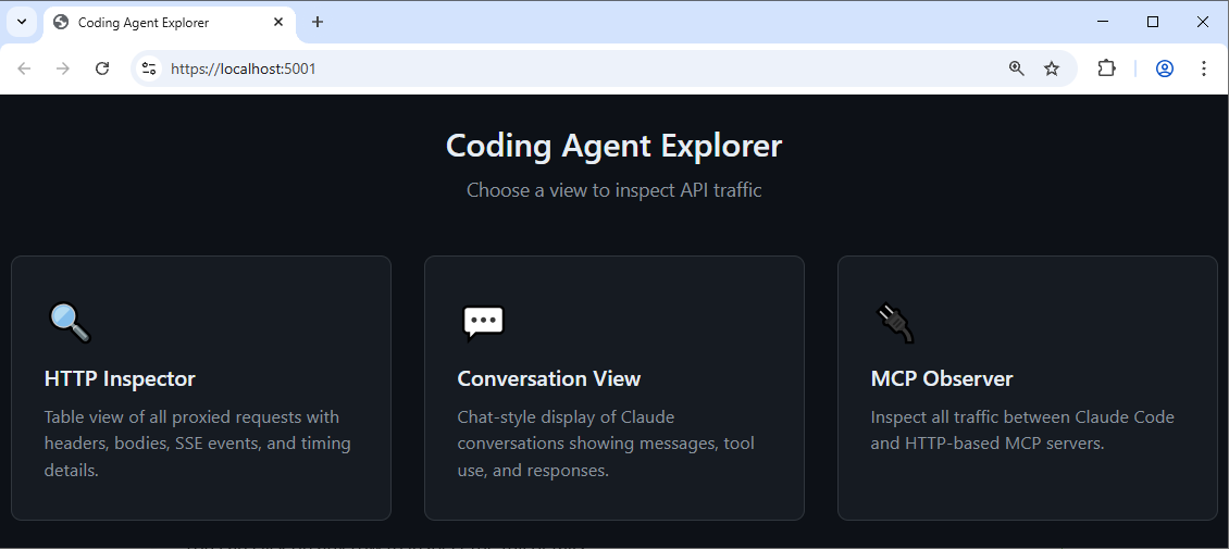 Coding Agent Explorer - Main Page