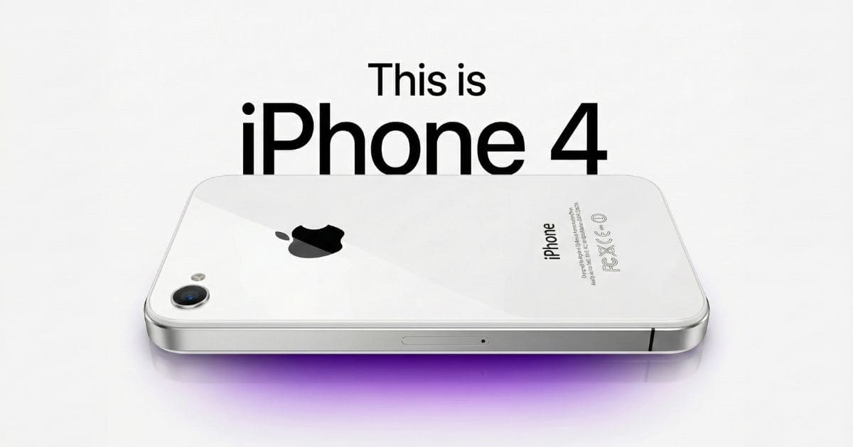 iPhone 4 ティザー画像