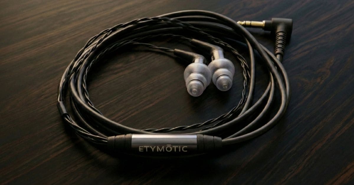 Etymotic ER4SRの深い装着イメージ