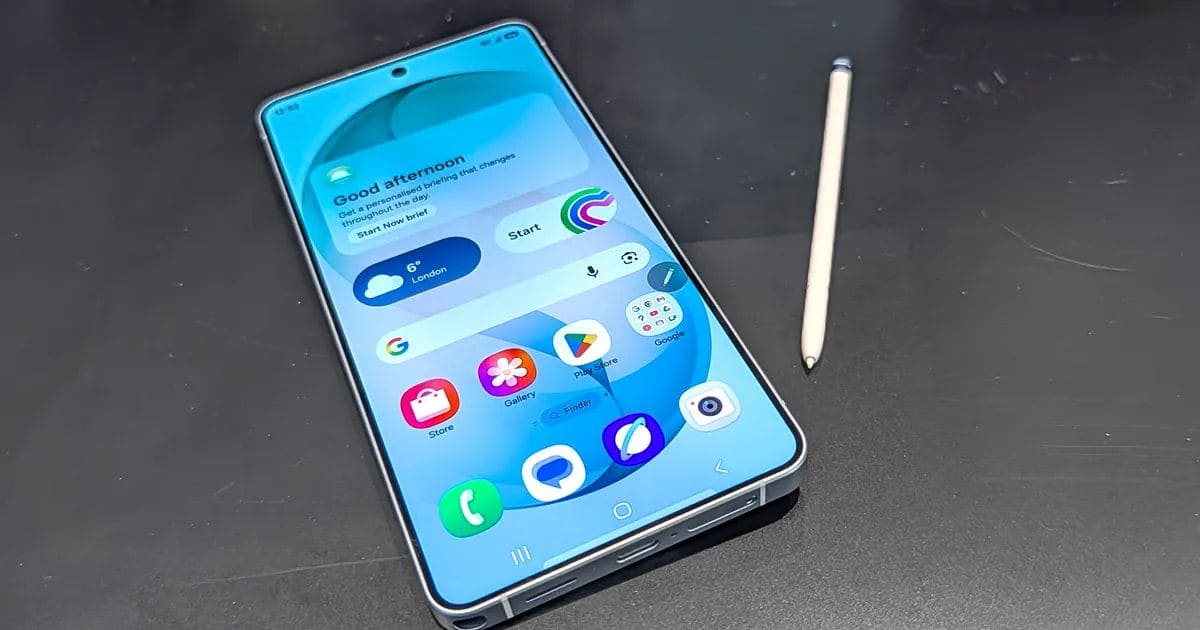 The 6.9-inch OLEDディスプレイとSペン The 6.9-inch OLEDディスプレイとSペン