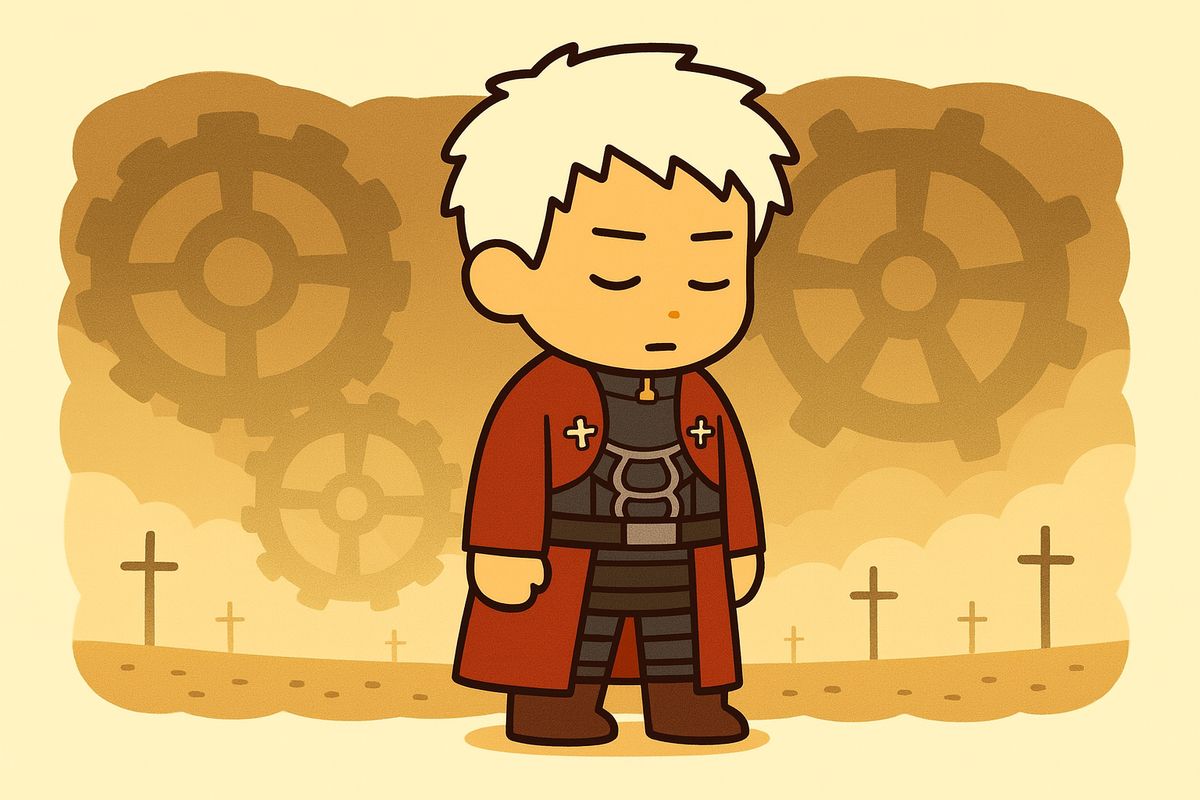 fate stay night アーチャー エミヤ Unlimited Blade Works いらすとや風