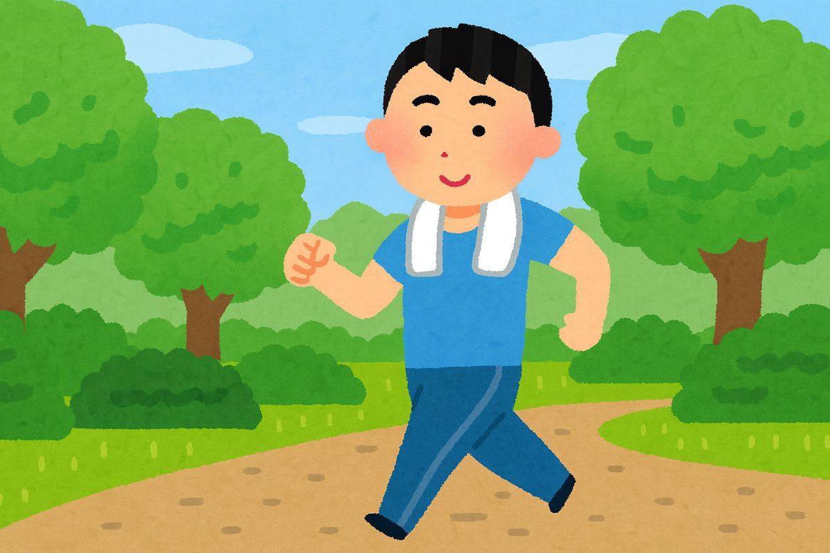 衝動買いを我慢せず代替行動の散歩をする人