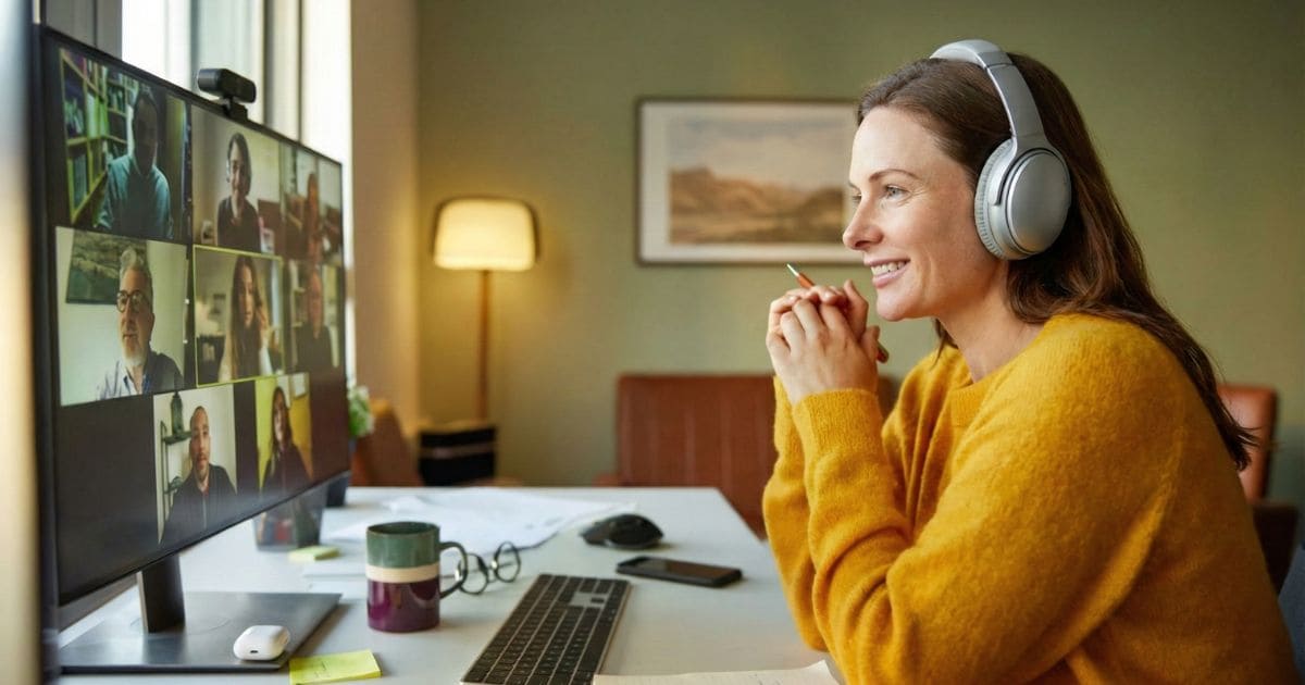 テレワークで人間関係の距離を取るイメージ