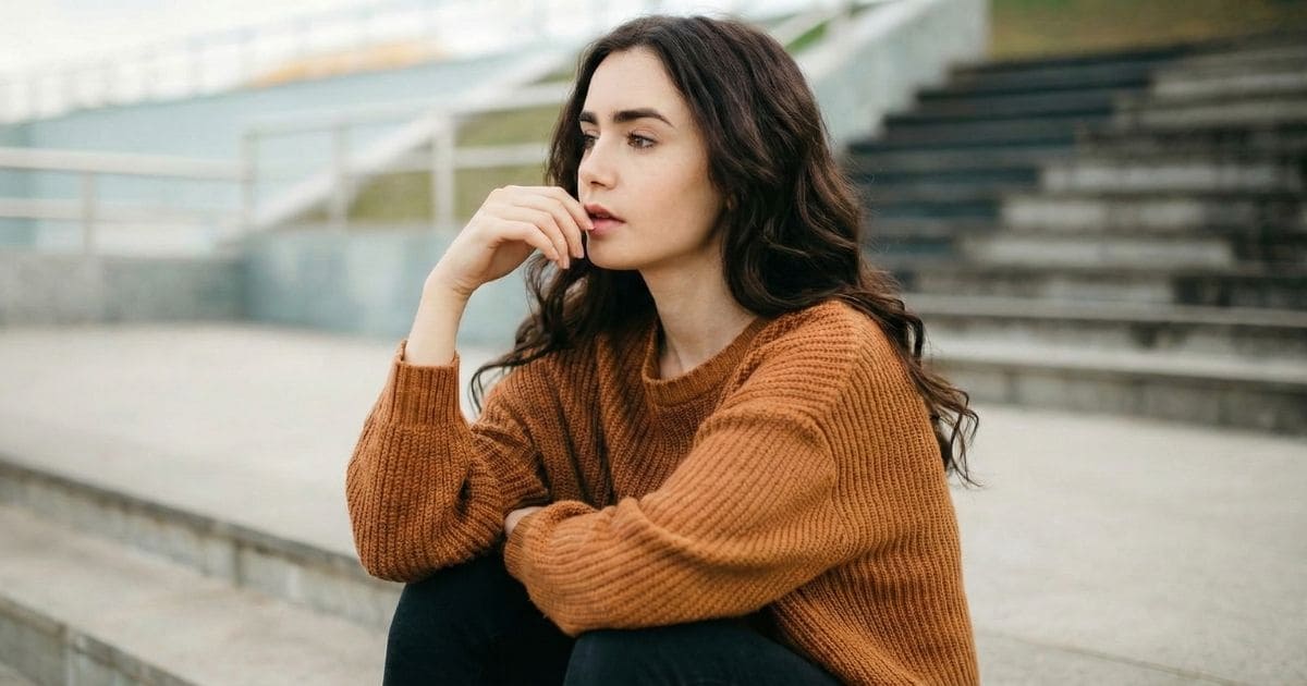 行動の前に一時停止する女性