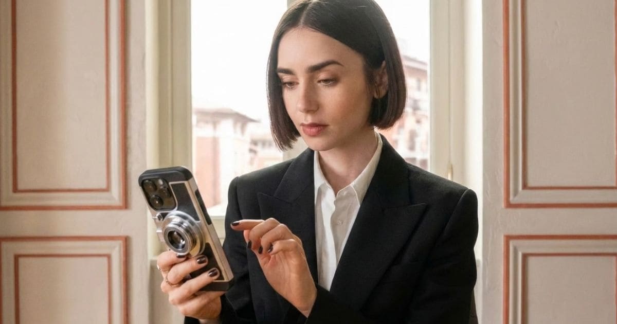 スマホをOFFにする女性