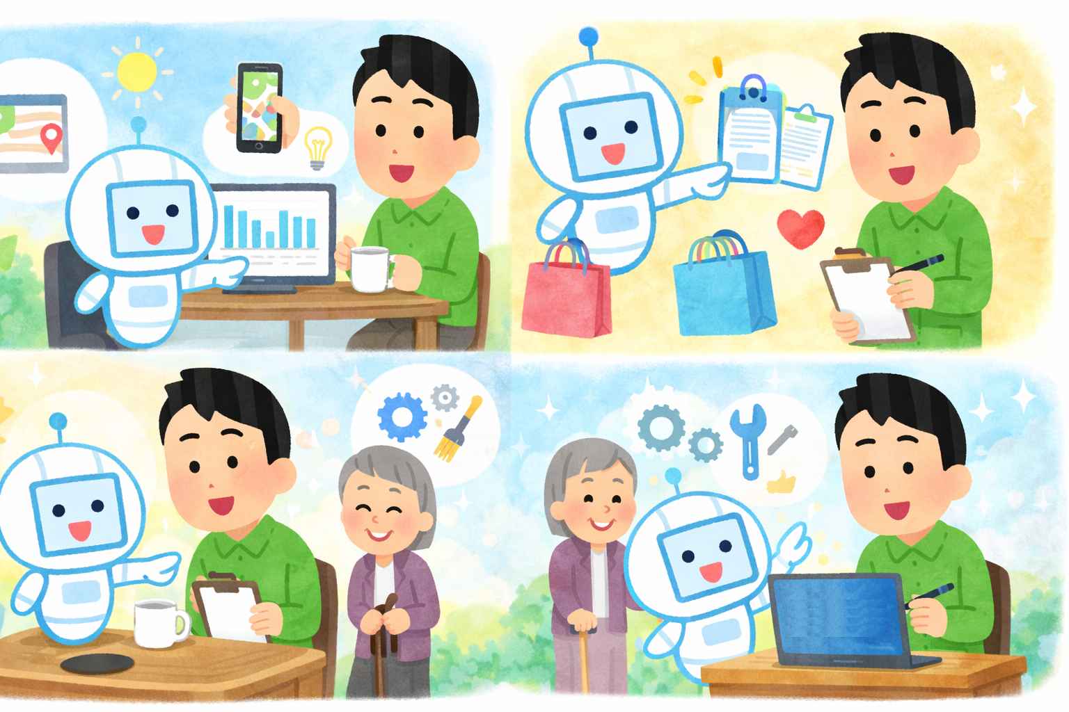 AIが人間を助ける AIが人間を助ける