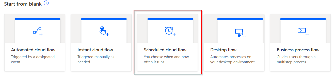 Power Automate - Scheduled cloud flow
