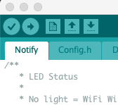 Upload code to microcontroller