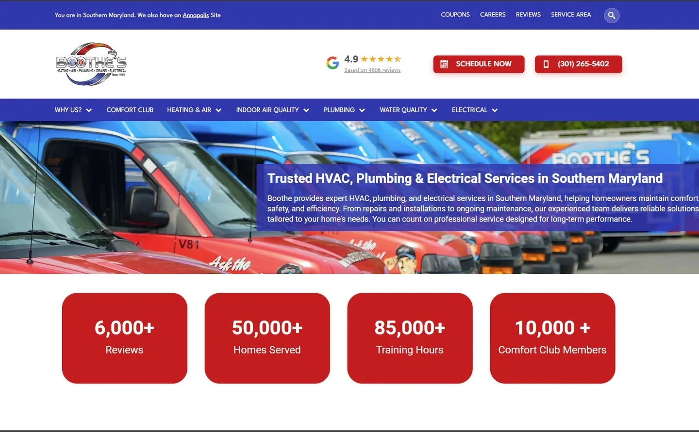 Sitio web de Boothe's