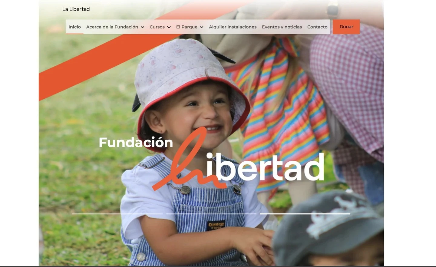 Sitio web de Fundación La Libertad